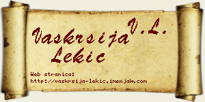 Vaskrsija Lekić vizit kartica